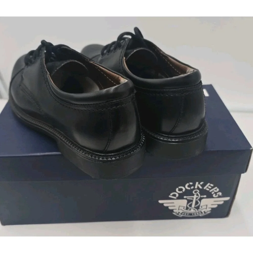 Dockers Gordon Men's 9M Black Leather Cap Toe Oxford Dress Shoes Old Money